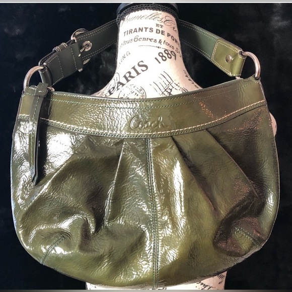 Vintage Olive green Coach shoulder bag - 2000s style - EUC - Picture 9 of 9